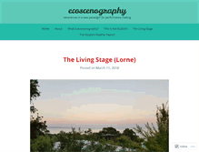 Tablet Screenshot of ecoscenography.com